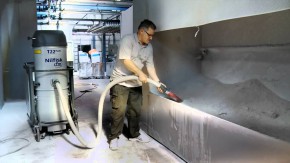 Vysávání cementu