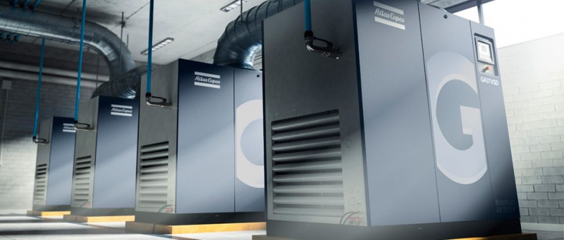 Šroubové kompresory INAIRCOM a ATLAS COPCO